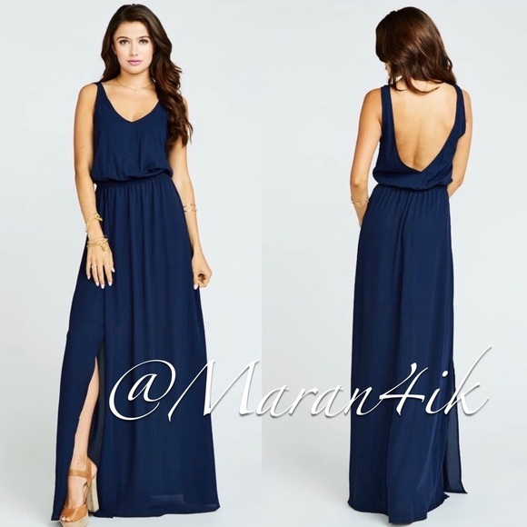 NWT Show Me Your Mumu Kendall
Maxi Dress Rich Navy Blue S - Picture 1 of 13